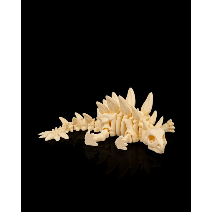 Stégosaure Squelette Articulé – Figurine Dinosaure Fossile