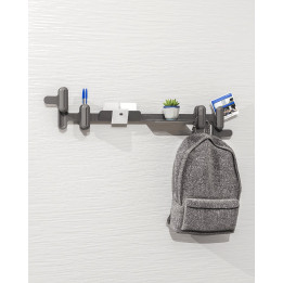 Système Mural Tout-En-Un – Porte-Manteau, Rangement & Organisation