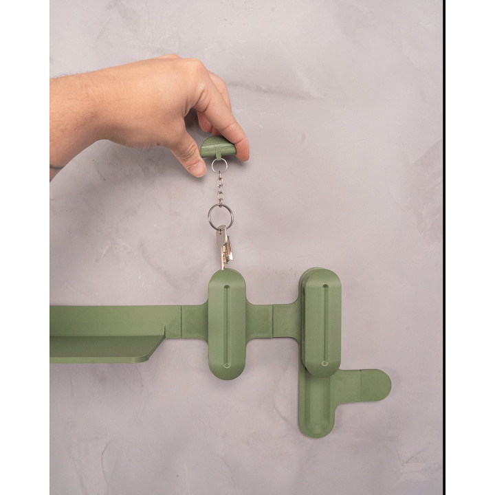 Système Mural Tout-En-Un – Porte-Manteau, Rangement & Organisation