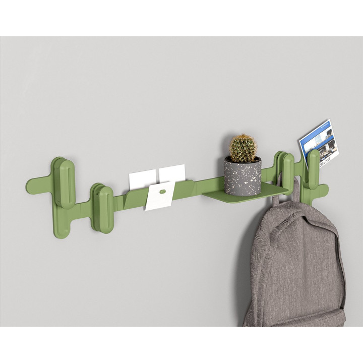 Système Mural Tout-En-Un – Porte-Manteau, Rangement & Organisation