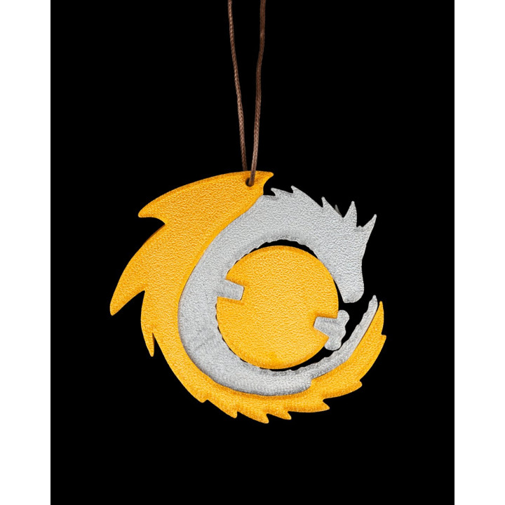 Pendentif Dragon & Gemme Rouge – Le Trésor De L'Aventurier