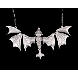 Collier Wyvern Articulé "The Soaring Fang" – Bijou Fantastique Made In Occitanie