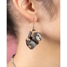 Boucles d'oreilles Paresseux – Made in Occitanie