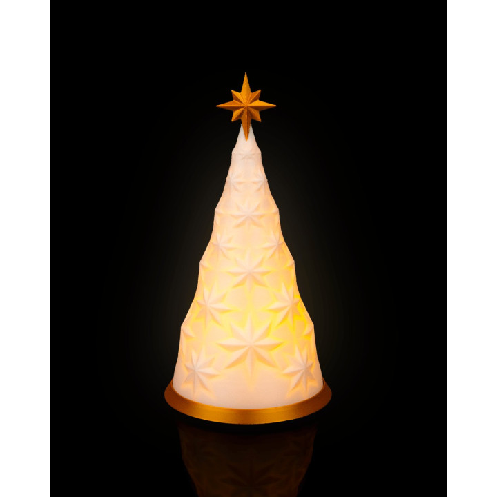 Lampe De Table Sapin De Noël Étoilé – Veilleuse Lumineuse Décorative