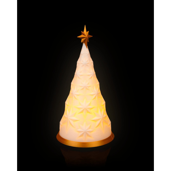 Lampe De Table Sapin De Noël Étoilé – Veilleuse Lumineuse Décorative