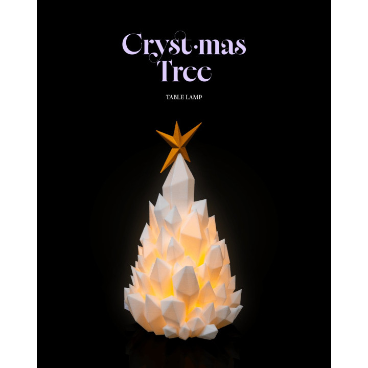 Lampe De Table Sapin Cristal De Noël – Cryst-Mas Tree