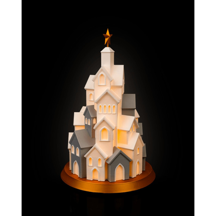 Lampe Village D'Hiver – Décoration De Noël Lumineuse
