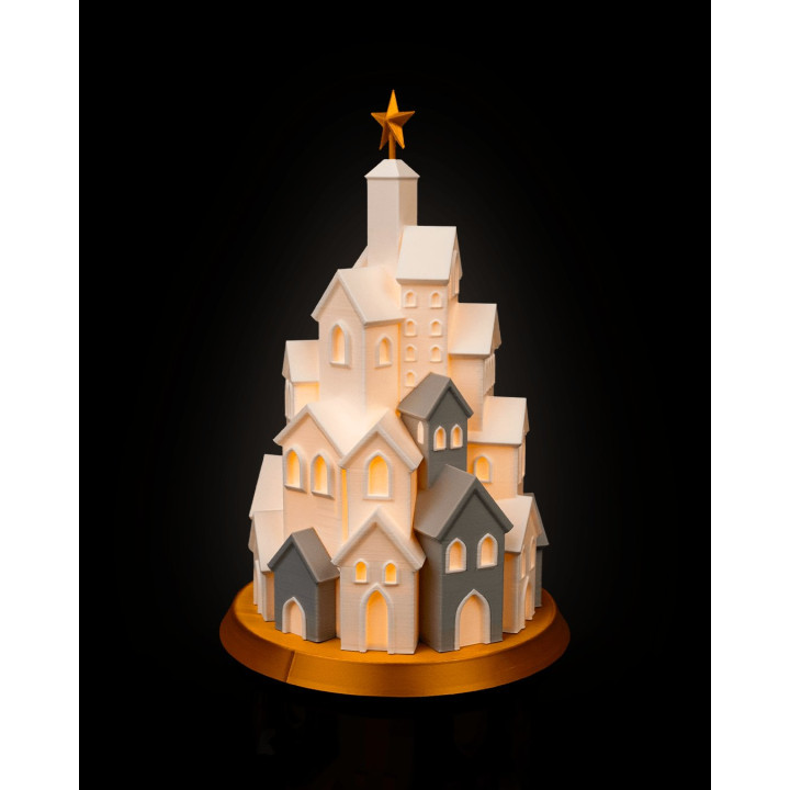 Lampe Village D'Hiver – Décoration De Noël Lumineuse