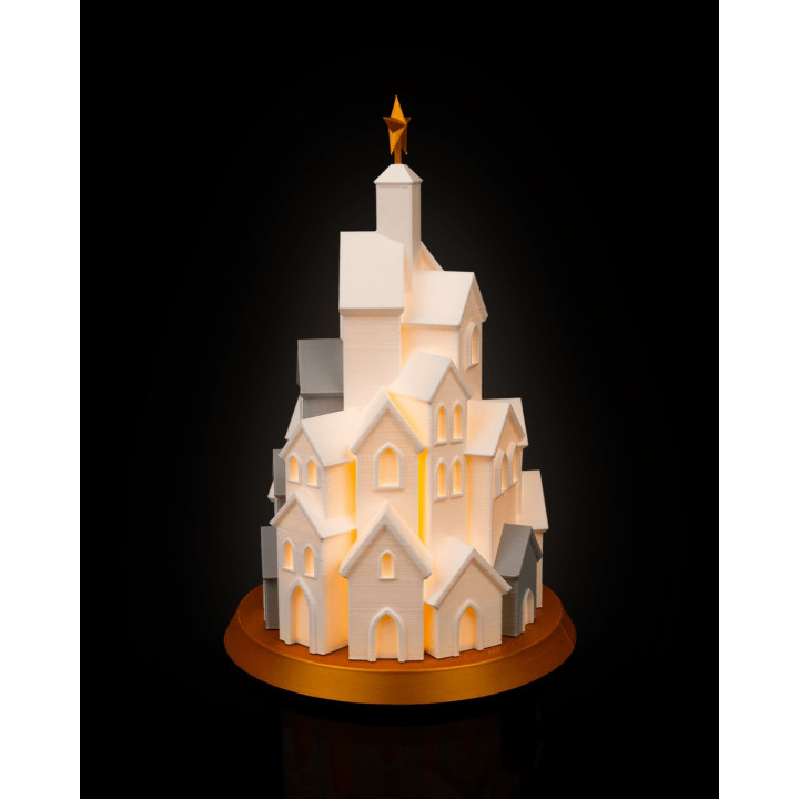 Lampe Village D'Hiver – Décoration De Noël Lumineuse