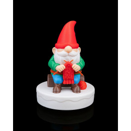 Gnome Tricoteur De Noël – Figurine Décorative Festive
