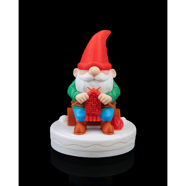 Gnome Tricoteur De Noël – Figurine Décorative Festive