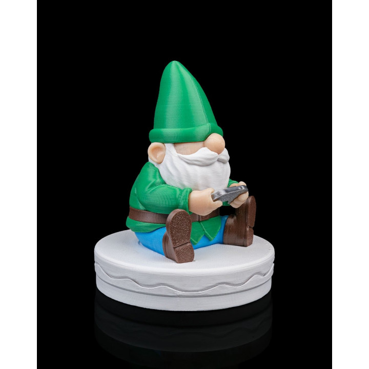Gnome Gamer – Figurine Décorative "Gg" Avec Manette