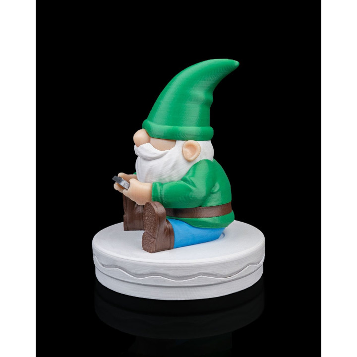 Gnome Gamer – Figurine Décorative "Gg" Avec Manette