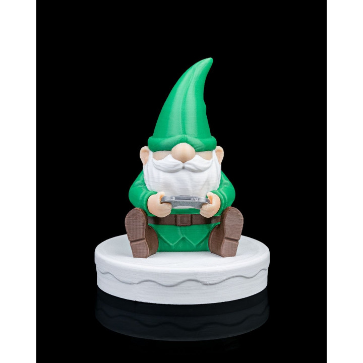 Gnome Gamer – Figurine Décorative "Gg" Avec Manette