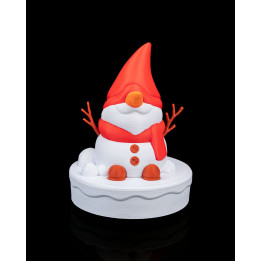 Snow Gnoman – Figurine Gnome Bonhomme De Neige Décorative