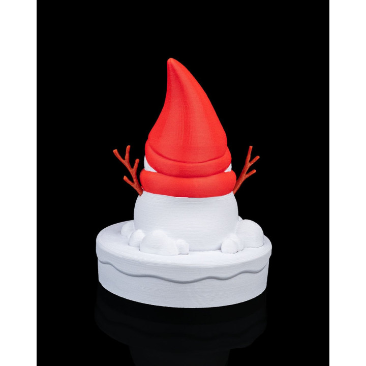 Snow Gnoman – Figurine Gnome Bonhomme De Neige Décorative