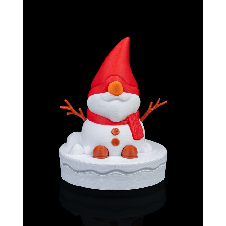 Snow Gnoman – Figurine Gnome Bonhomme De Neige Décorative