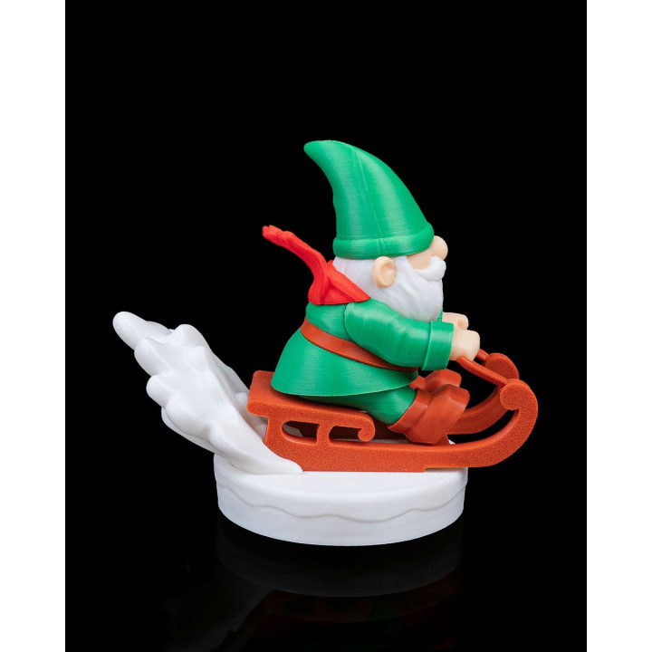 Frost Rider – Gnome Luger Figurine Décorative De Noël