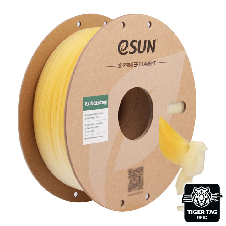 eSun - PLA-UV Color Change - Jaune - 1,75mm - 1 kg | Maison Drabi