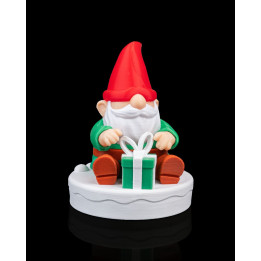Gnome Surprise – Figurine Lutin De Noël Ouvrant Son Cadeau