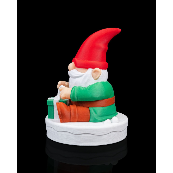 Gnome Surprise – Figurine Lutin De Noël Ouvrant Son Cadeau
