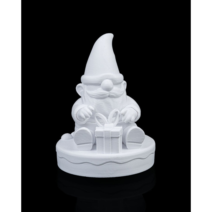 Gnome Surprise – Figurine Lutin De Noël Ouvrant Son Cadeau