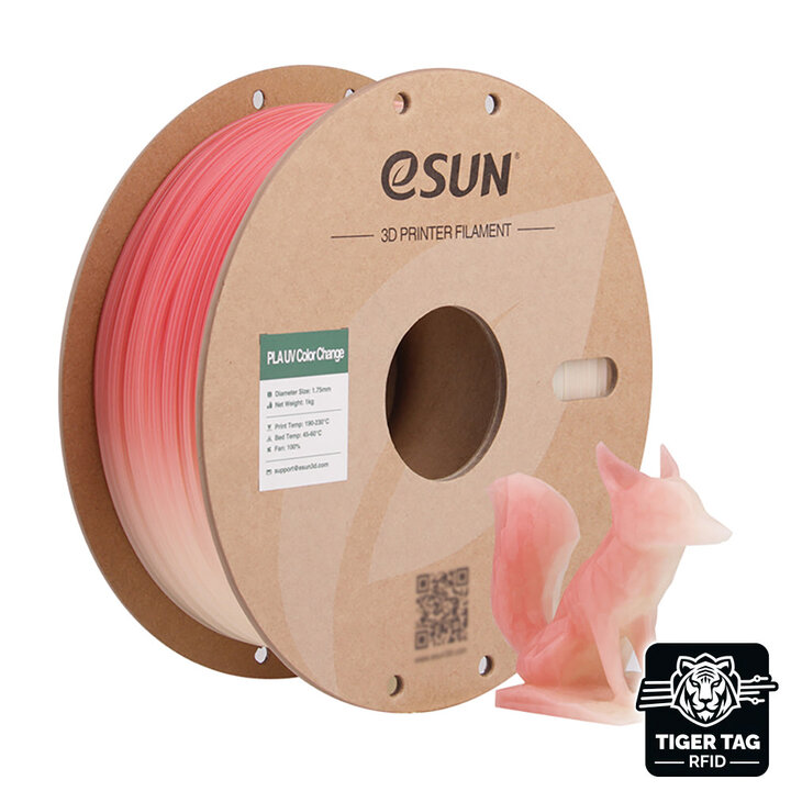 eSun - PLA-UV Color Change - Rouge - 1,75mm - 1 kg | Maison Drabi