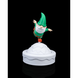 Gnome Patineur De Noël – Figurine Décorative Esprit Hivernal