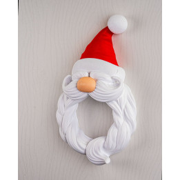 Couronne De Noël Père Noël – Décoration Murale Festive