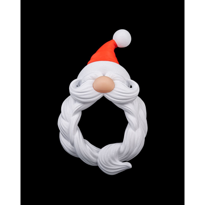 Couronne De Noël Père Noël – Décoration Murale Festive