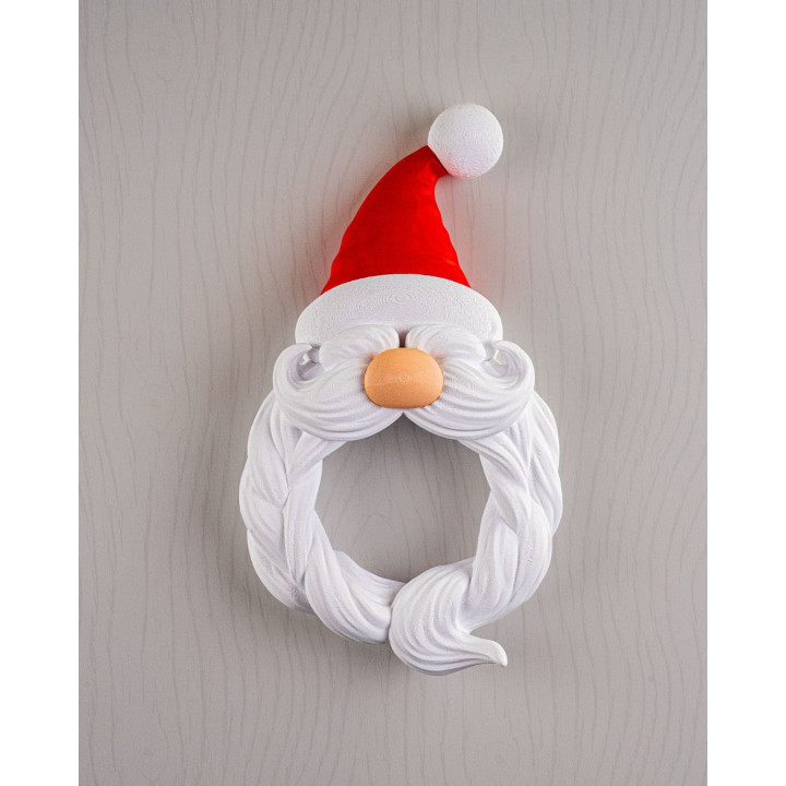 Couronne De Noël Père Noël – Décoration Murale Festive