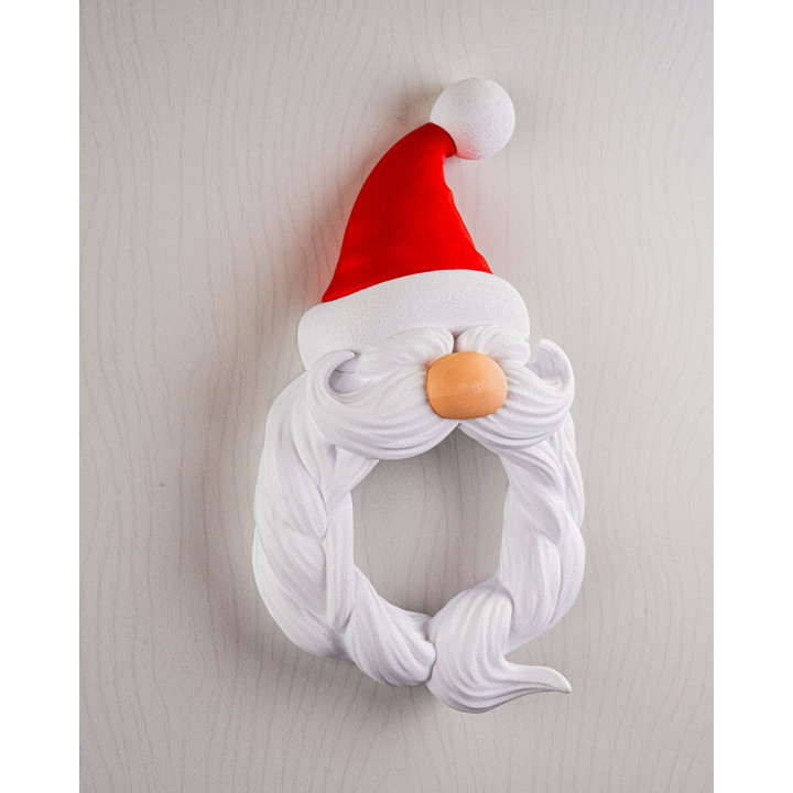 Couronne De Noël Père Noël – Décoration Murale Festive