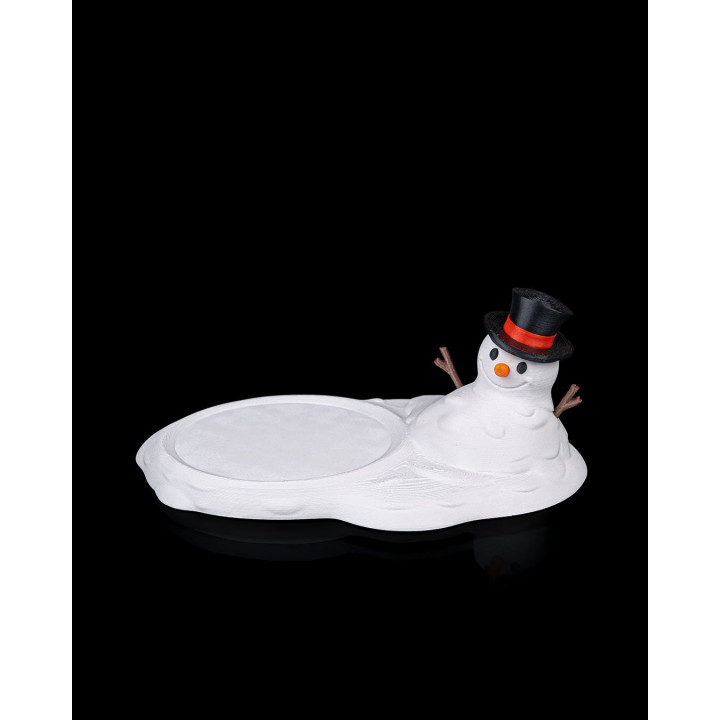 Dessous De Verre Bonhomme De Neige Qui Fond – Décoration De Table Hivernale