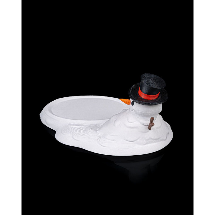 Dessous De Verre Bonhomme De Neige Qui Fond – Décoration De Table Hivernale