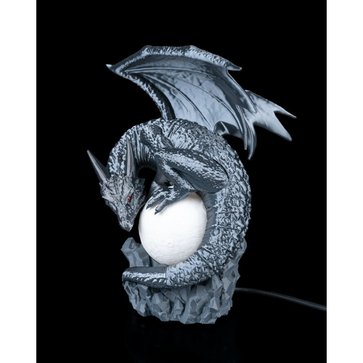 Lampe Dragon Eclipse – Sculpture Lumineuse Fantastique