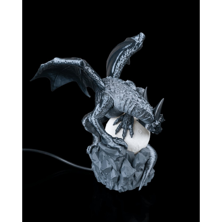 Lampe Dragon Eclipse – Sculpture Lumineuse Fantastique