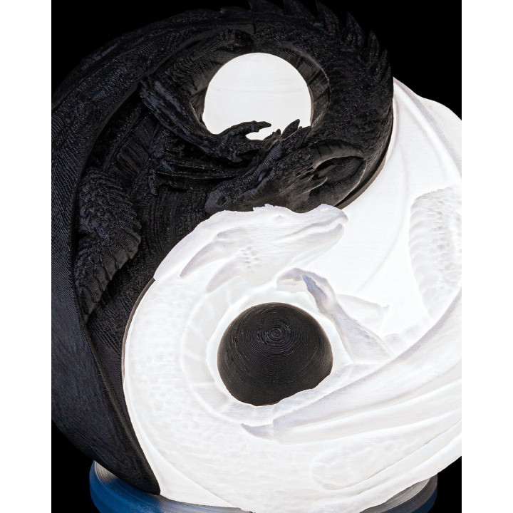 Lampe De Table Dragons Yin Yang – Harmonie Des Écailles