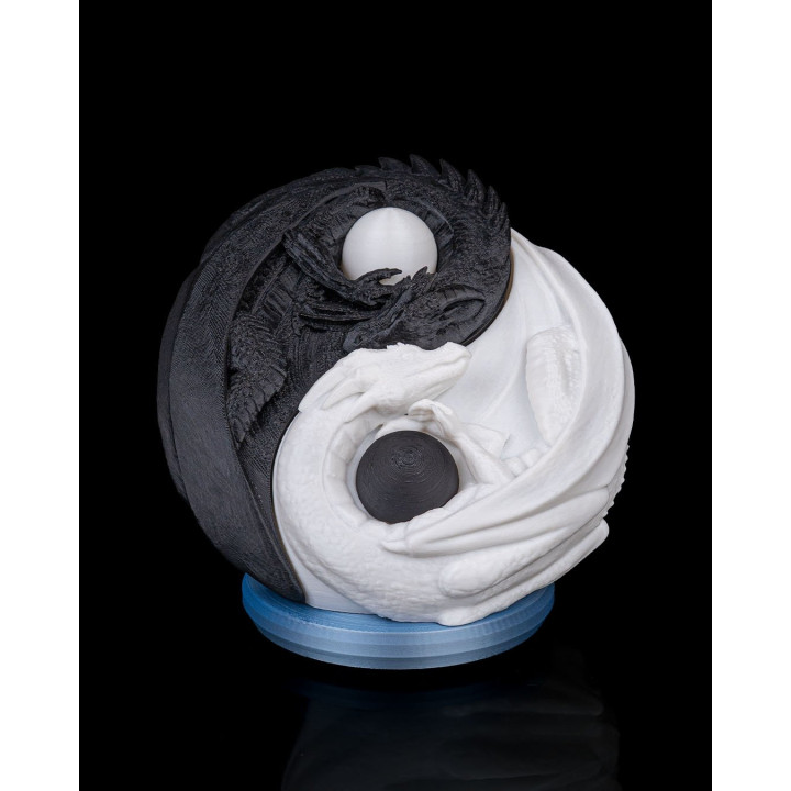 Lampe De Table Dragons Yin Yang – Harmonie Des Écailles