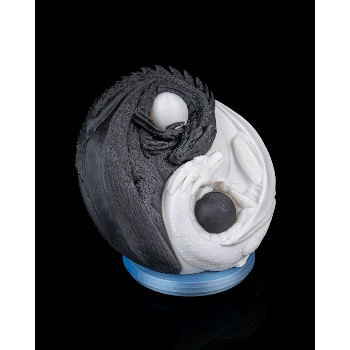 Lampe De Table Dragons Yin Yang – Harmonie Des Écailles