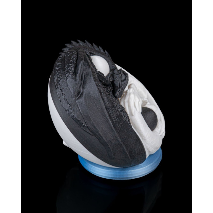 Lampe De Table Dragons Yin Yang – Harmonie Des Écailles