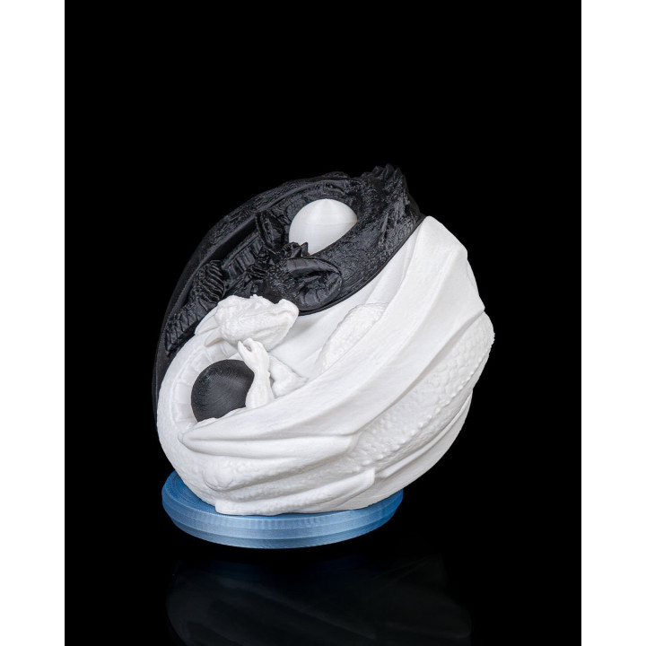 Lampe De Table Dragons Yin Yang – Harmonie Des Écailles