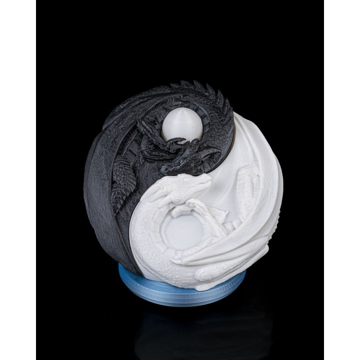 Lampe De Table Dragons Yin Yang – Harmonie Des Écailles
