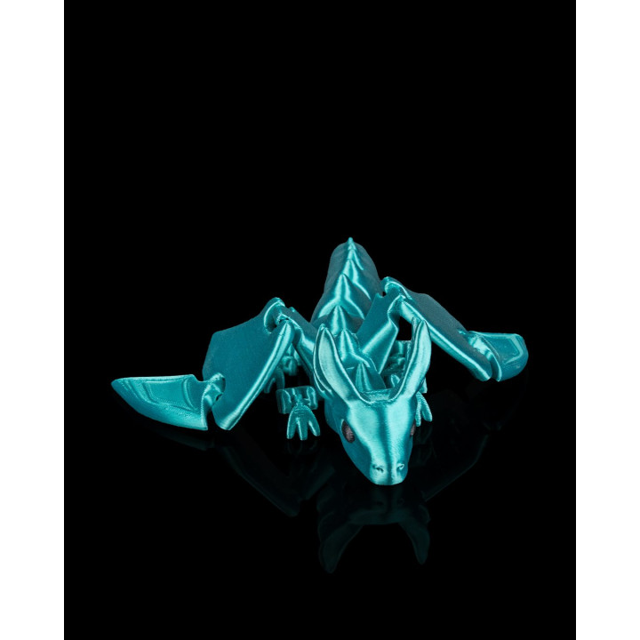 Dragon Flexi Articulé – Figurine Dragon Flexible Bleu Turquoise