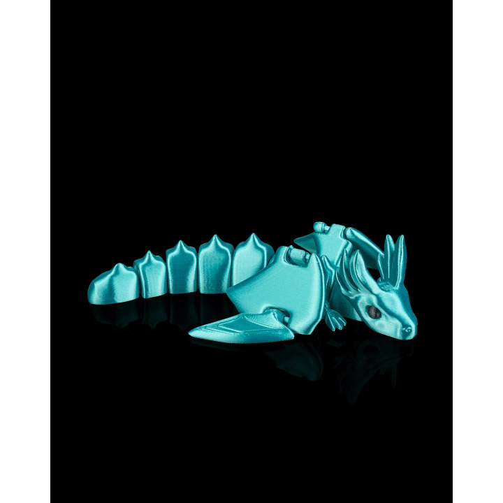 Dragon Flexi Articulé – Figurine Dragon Flexible Bleu Turquoise