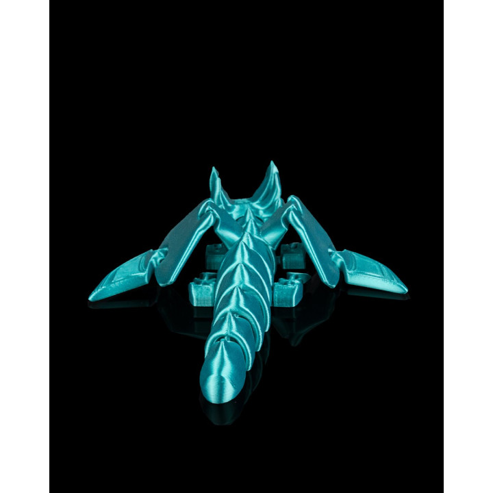 Dragon Flexi Articulé – Figurine Dragon Flexible Bleu Turquoise