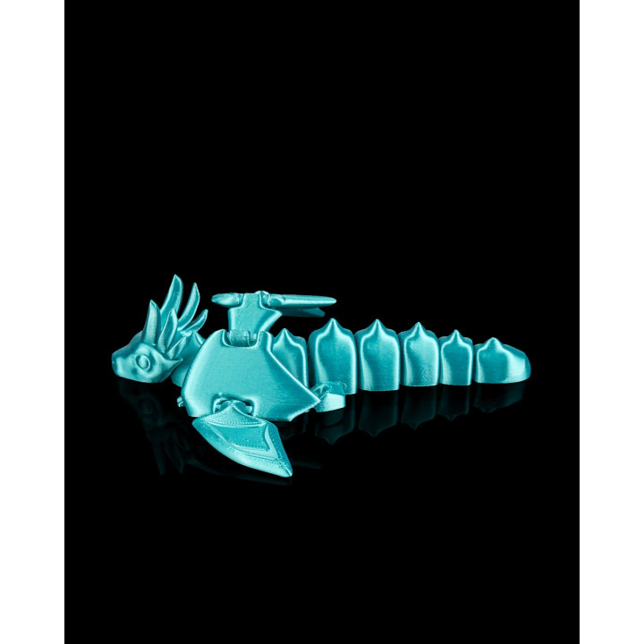 Dragon Flexi Articulé – Figurine Dragon Flexible Bleu Turquoise