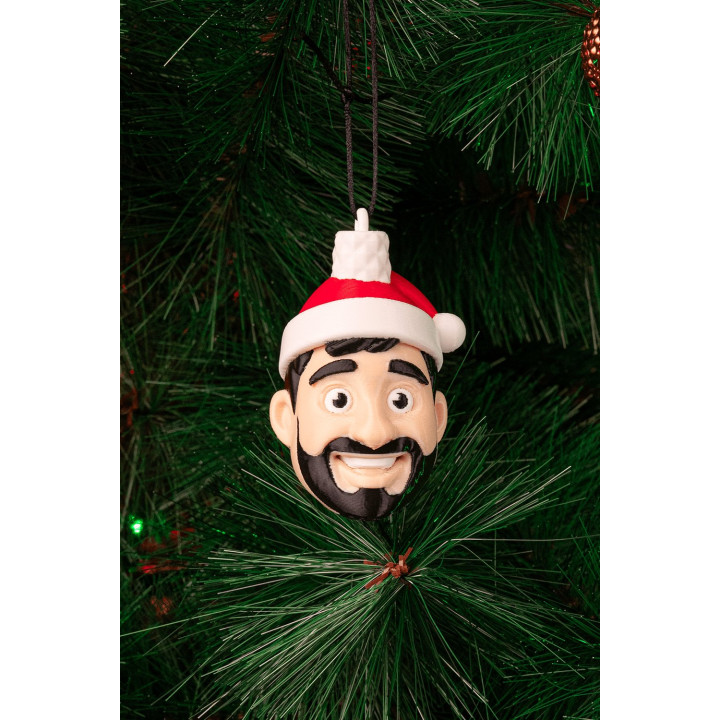 Boule De Noël Visage Personnalisable – Ornement Sapin Unique