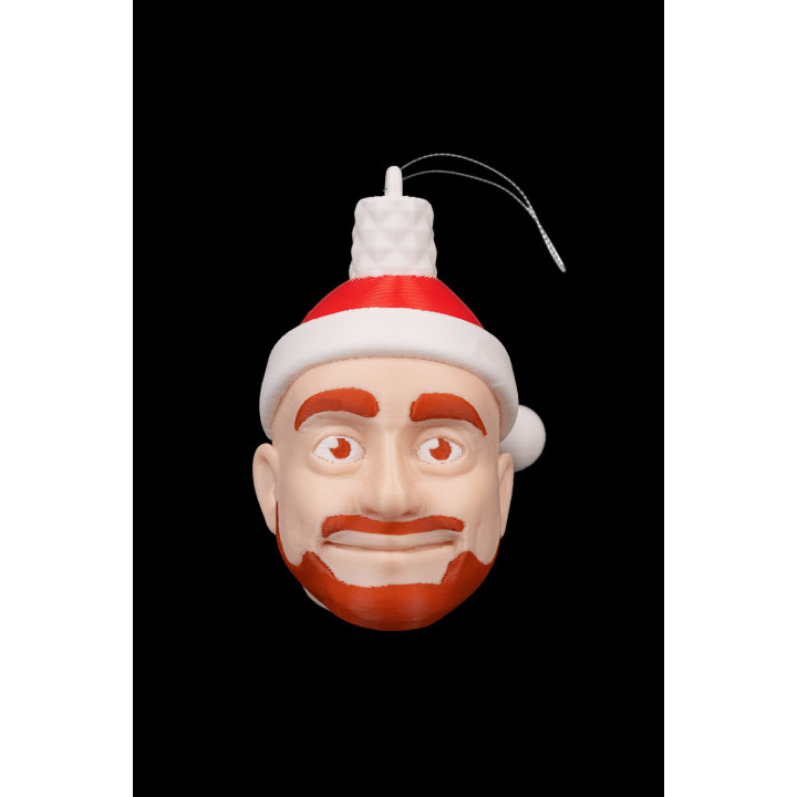 Boule De Noël Visage Personnalisable – Ornement Sapin Unique