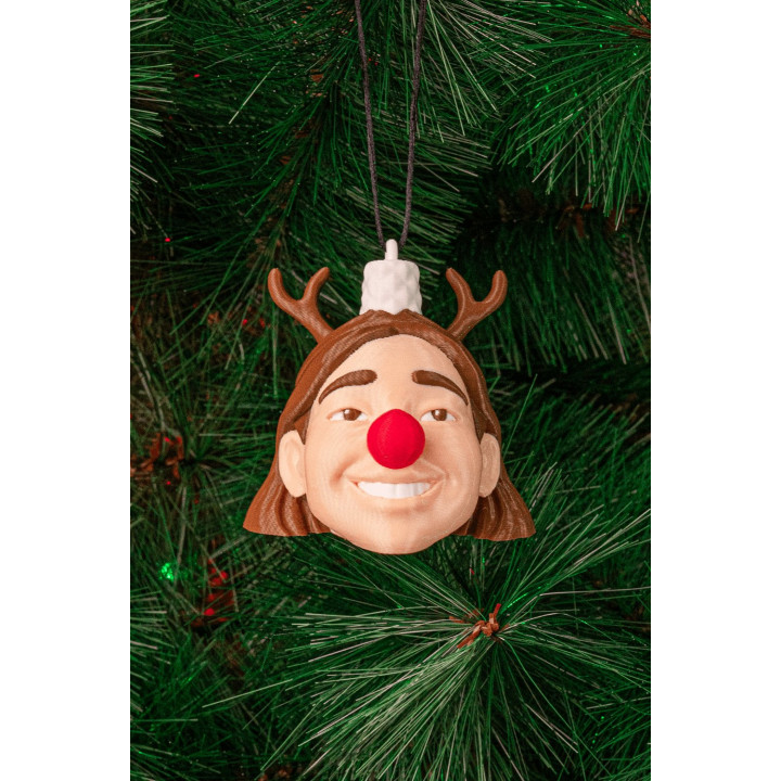 Boule De Noël Visage Personnalisable – Ornement Sapin Unique
