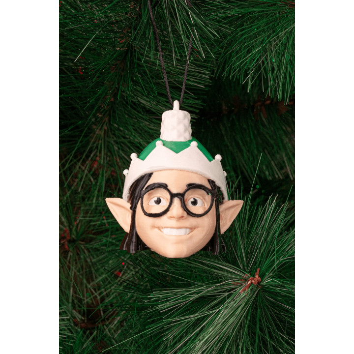 Boule De Noël Visage Personnalisable – Ornement Sapin Unique